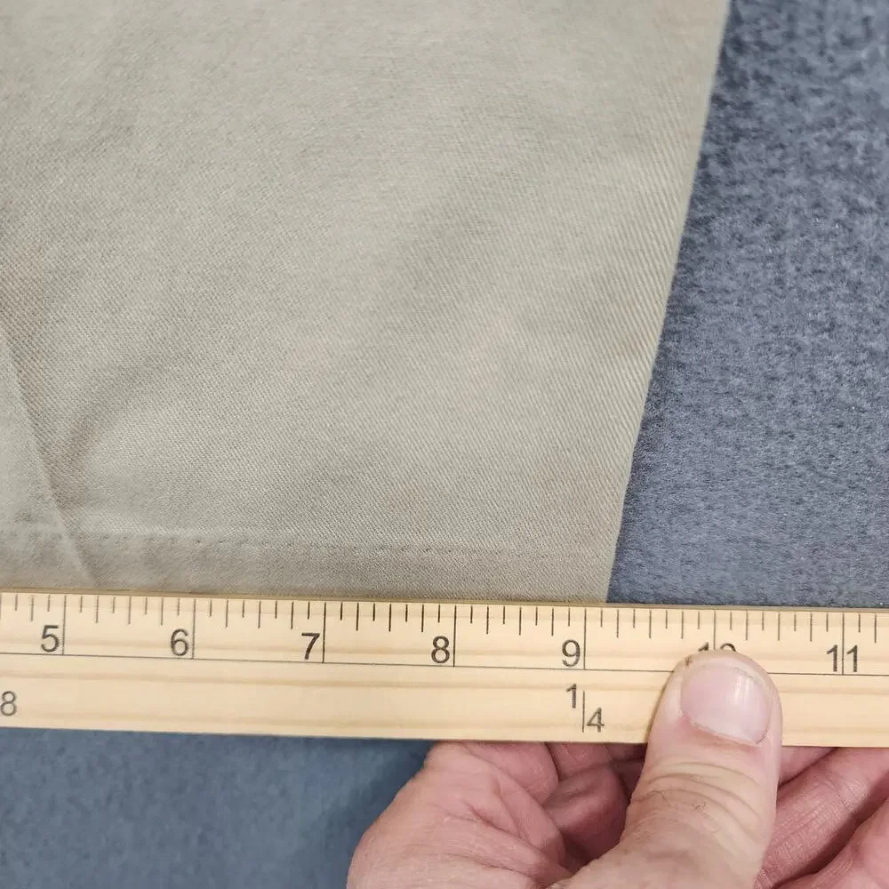 Dockers Classic Fit Khaki Pants Mens 34x32 Beige Flat Front Casual Chinos